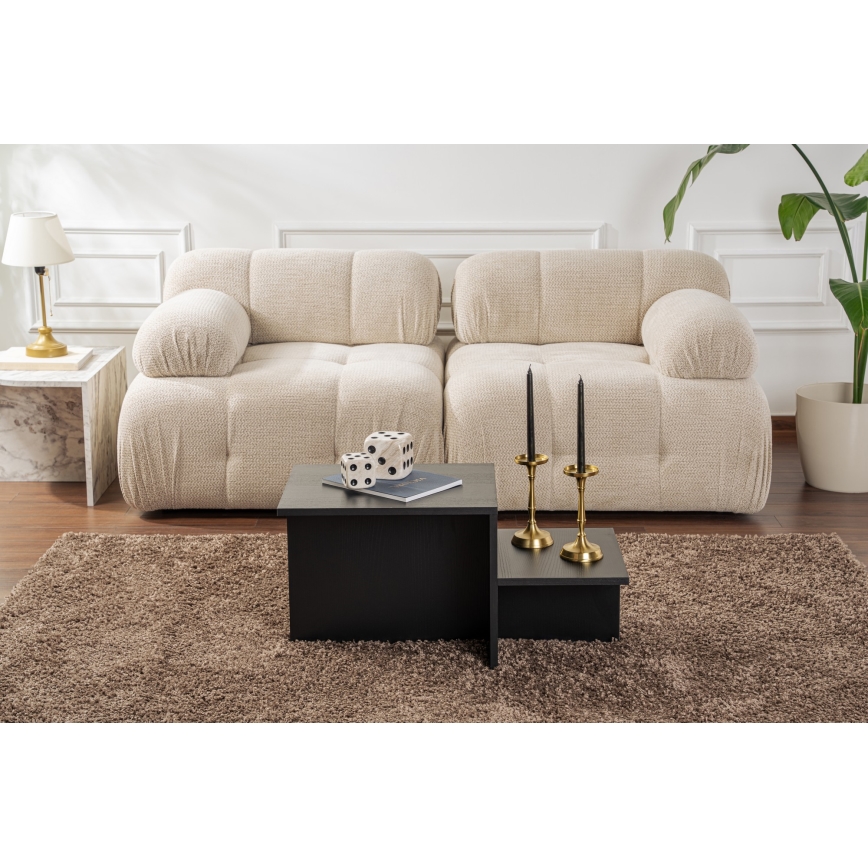 Mesa de centro HARMONY 40x80 cm preto