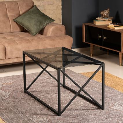 Mesa de centro ILIOMAR 46,6x94 cm preto