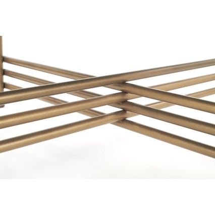 Mesa de centro ISMENA 41x80 cm dourado/preto
