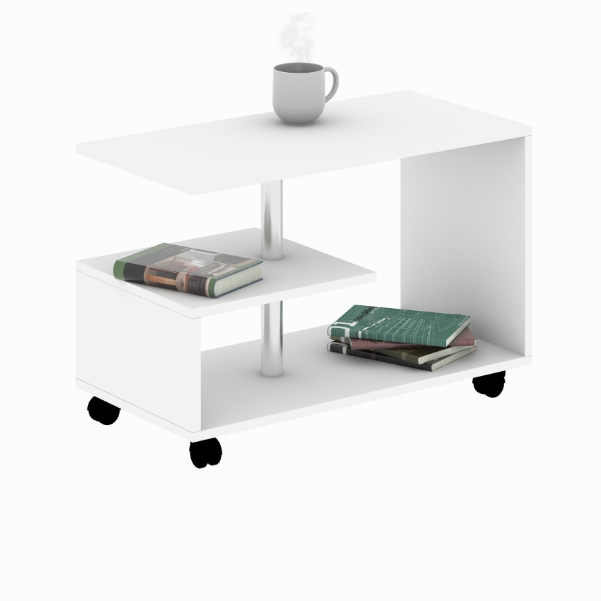Mesa de centro KARANFIL 52,5x80 cm branco