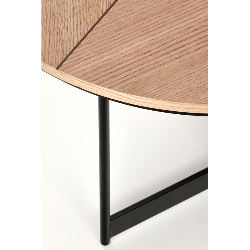 Mesa de centro KARIDA 41x80 cm bege/preto
