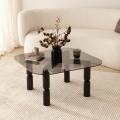 Mesa de centro KEI 40x80 cm castanho/preto