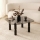 Mesa de centro KEI 40x80 cm castanho/preto
