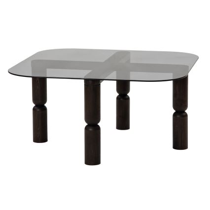 Mesa de centro KEI 40x80 cm castanho/preto
