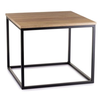Mesa de centro KVADRATO 50x61 cm preto