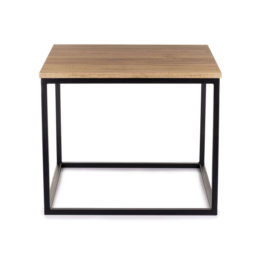 Mesa de centro KVADRATO 50x61 cm preto