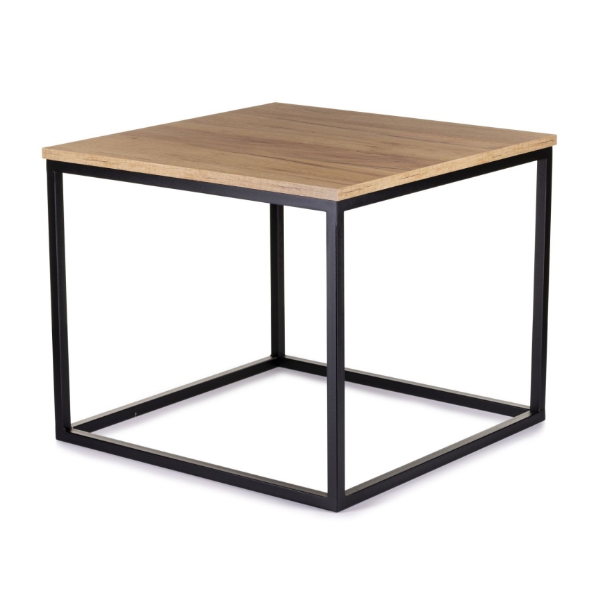 Mesa de centro KVADRATO 50x61 cm preto