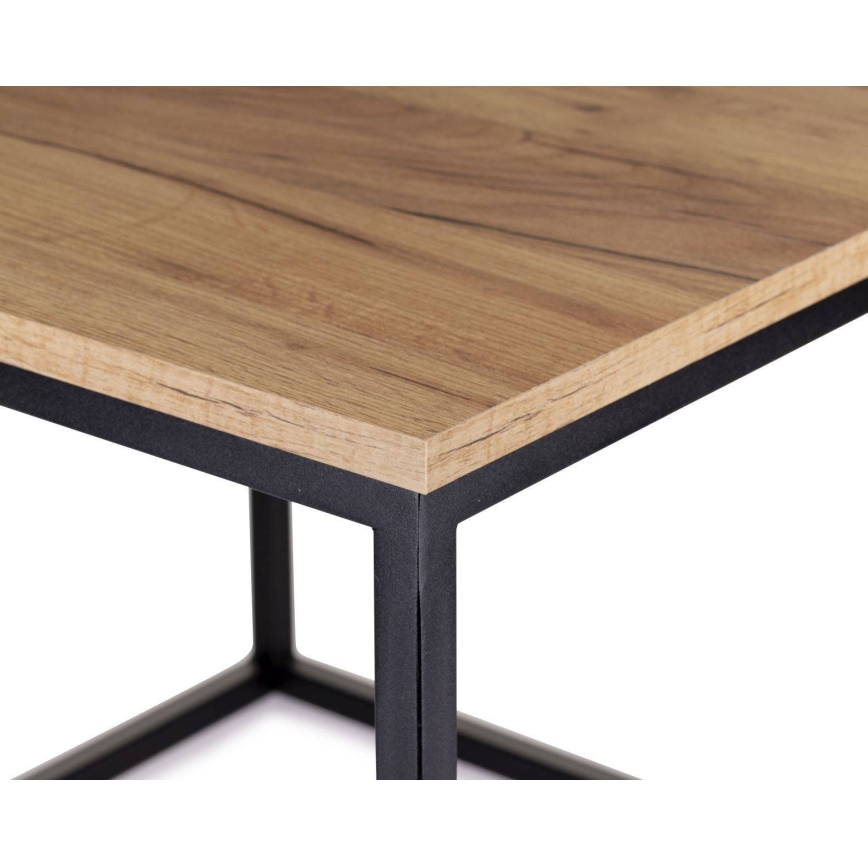 Mesa de centro KVADRATO 50x61 cm preto
