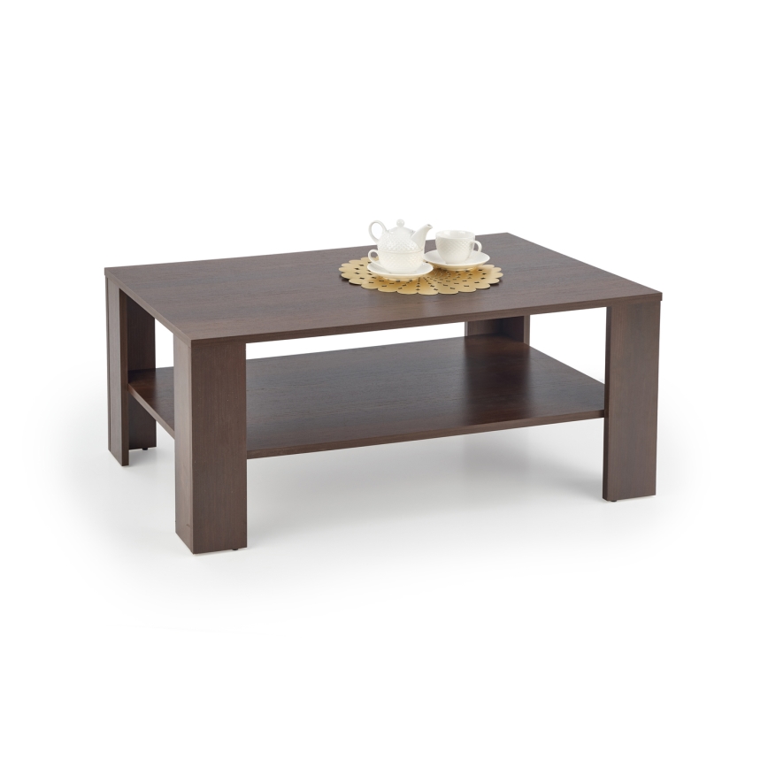 Mesa de centro KWADRO 53x110 cm escuro nogueira