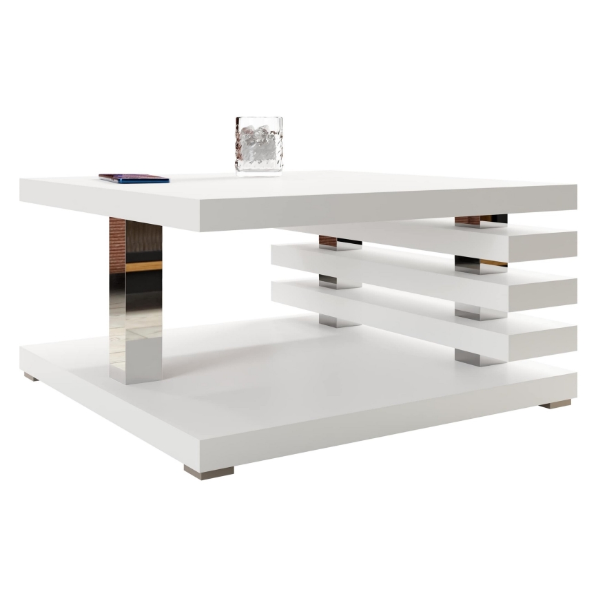 Mesa de centro KYOTO 31x60 cm branco mate