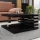 Mesa de centro KYOTO 31x60 cm lesklá preto