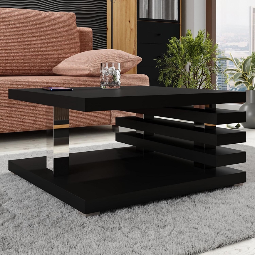 Mesa de centro KYOTO 31x60 cm mate preto