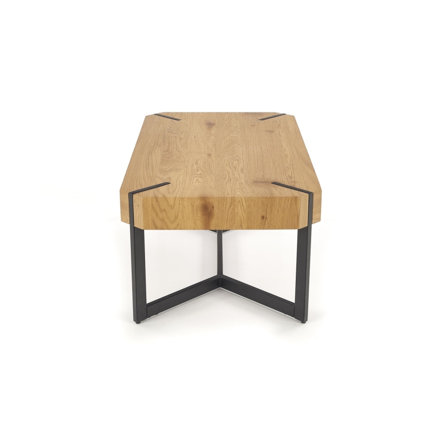 Mesa de centro LAVIDA 43x110 cm dourado carvalho/preto