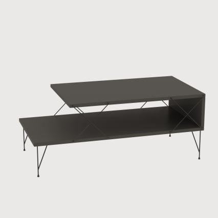 Mesa de centro LOIRE 40x100 cm antracite