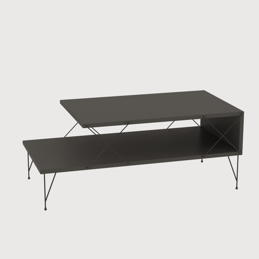 Mesa de centro LOIRE 40x100 cm antracite