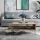 Mesa de centro LOIRE 40x100 cm bege/preto