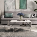 Mesa de centro LOIRE 40x100 cm branco