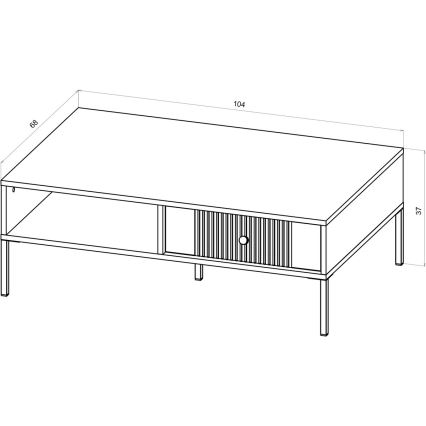 Mesa de centro LUE preta