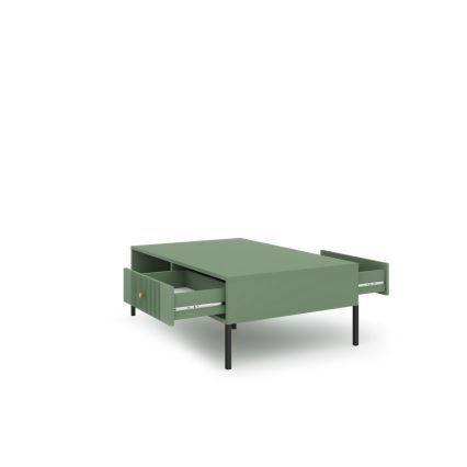Mesa de centro LUE verde/preta