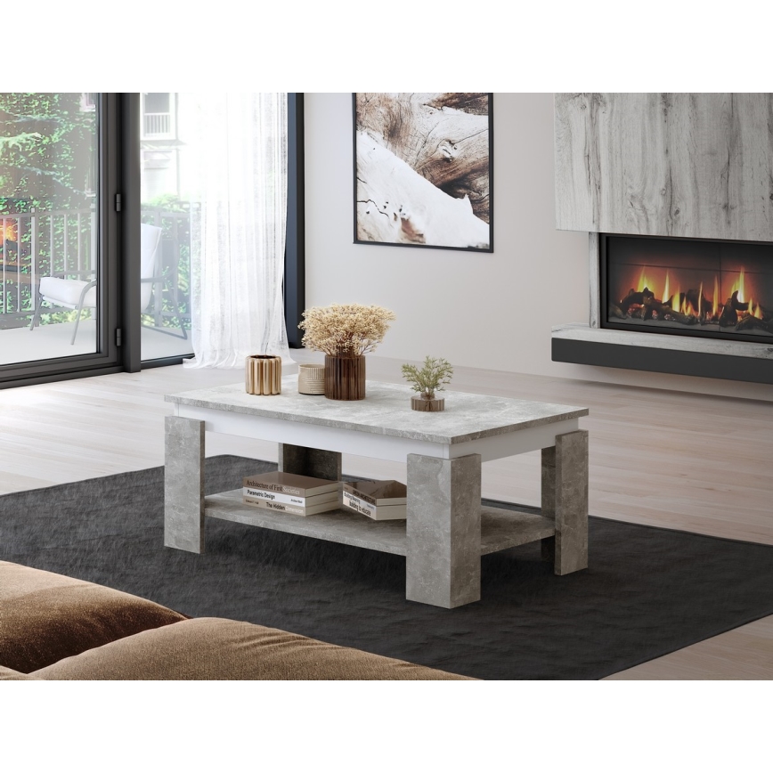 Mesa de centro LUNO betão cinzento/antracite