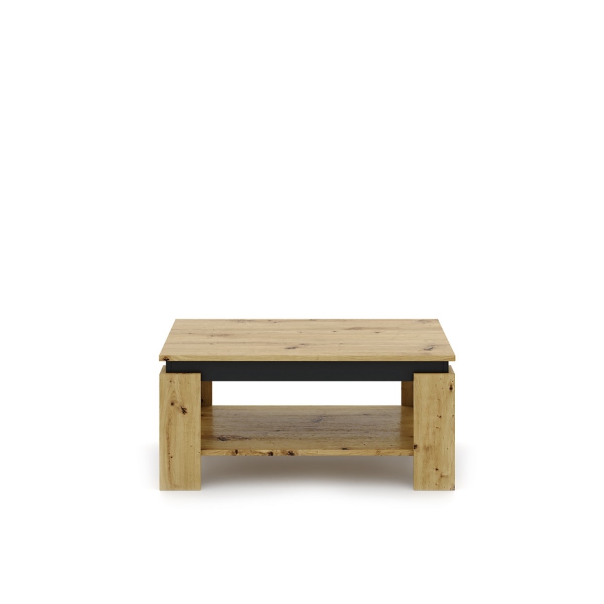 Mesa de centro LUNO carvalho artisan/preto