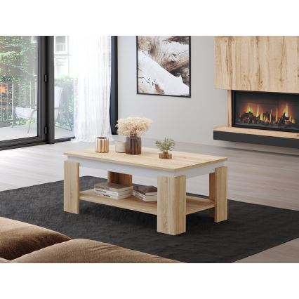 Mesa de centro LUNO carvalho sonoma/branco