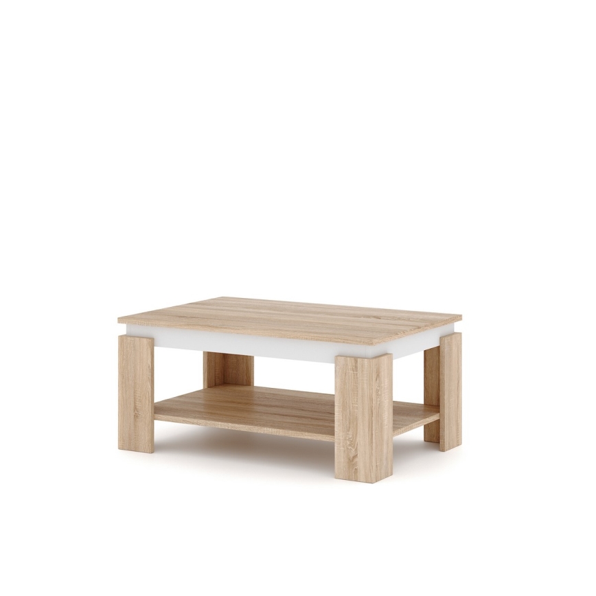 Mesa de centro LUNO carvalho sonoma/branco