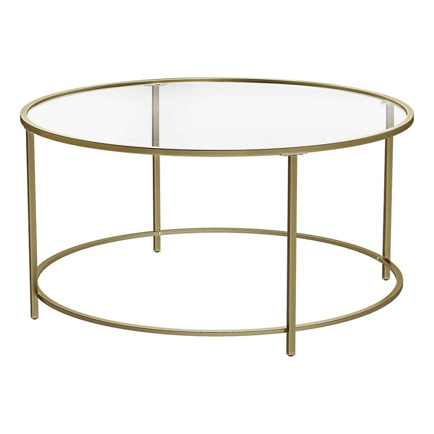 Mesa de centro LYRA dourada