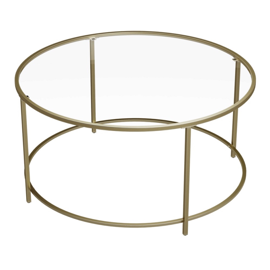 Mesa de centro LYRA dourada