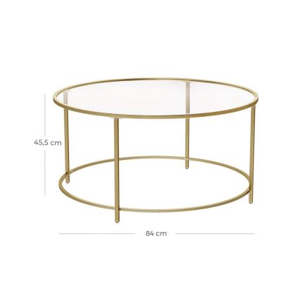 Mesa de centro LYRA dourada