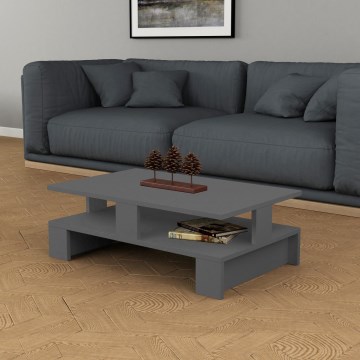 Mesa de centro MANSU 27,5x80 cm preto