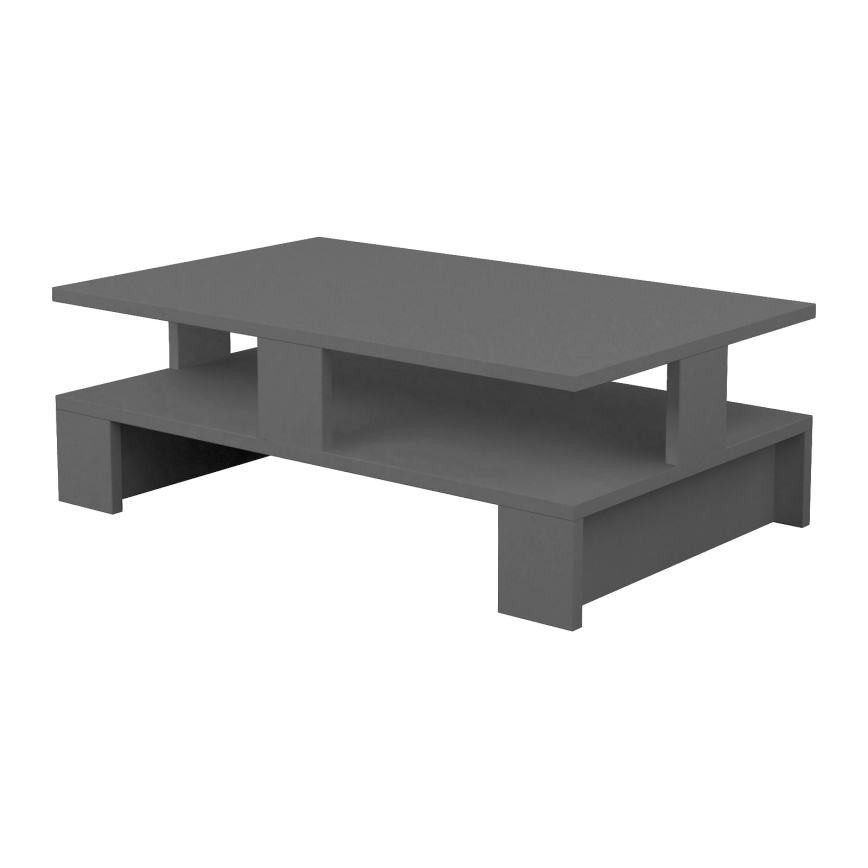 Mesa de centro MANSU 27,5x80 cm preto