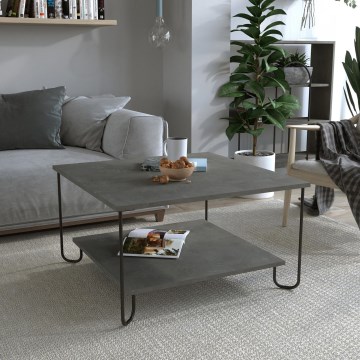 Mesa de centro MARBO 45x80 cm cinzento