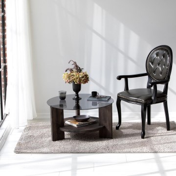 Mesa de centro MONDO 40x75 cm pinho/preto