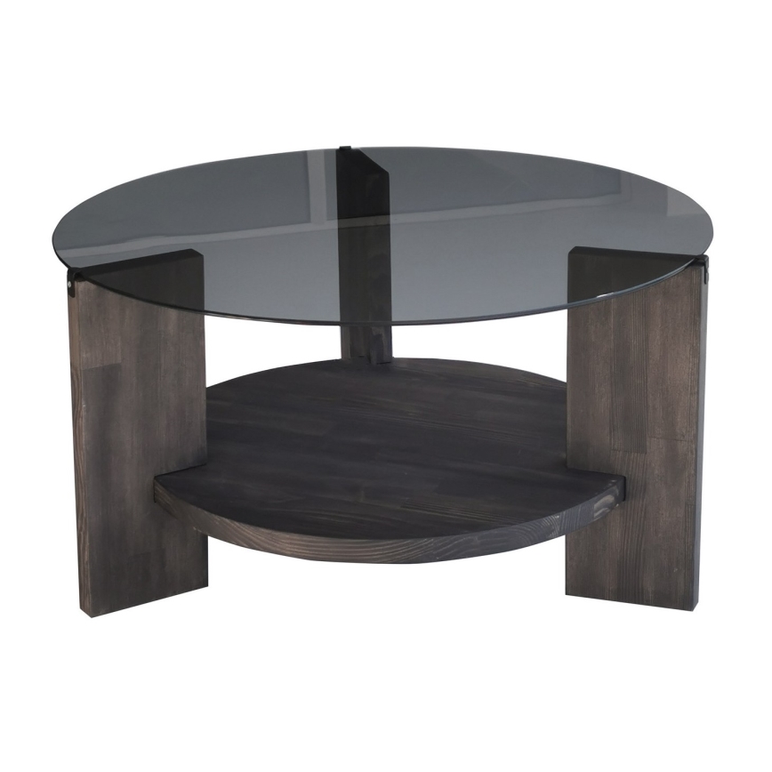 Mesa de centro MONDO 40x75 cm pinho/preto