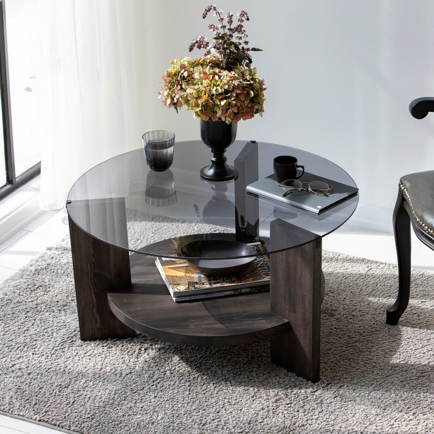 Mesa de centro MONDO 40x75 cm pinho/preto