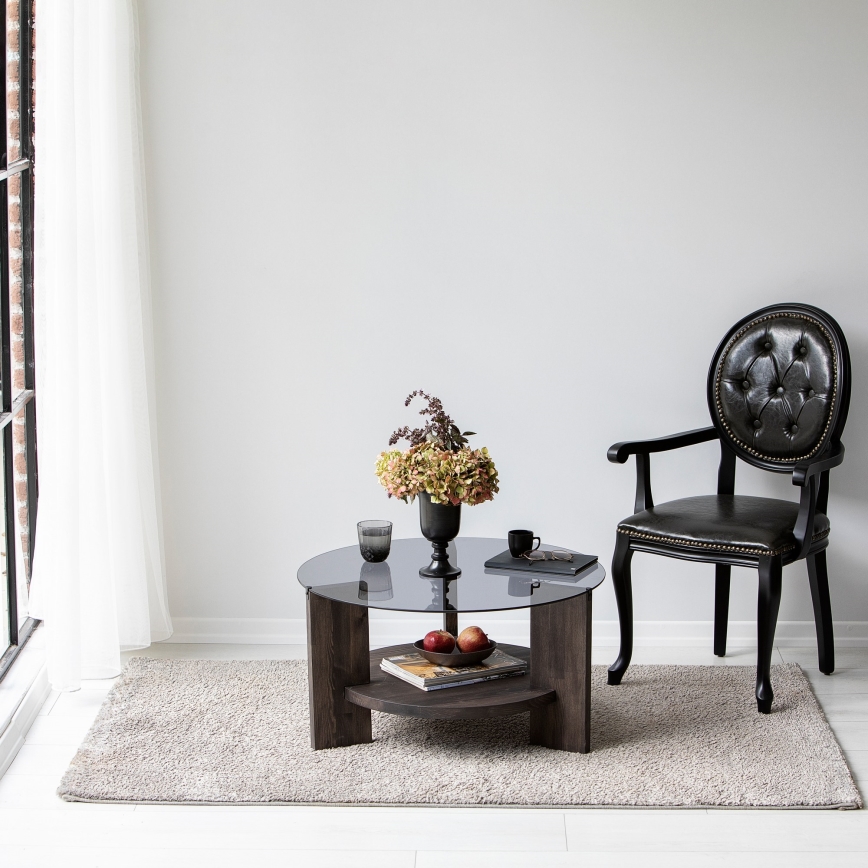 Mesa de centro MONDO 40x75 cm pinho/preto