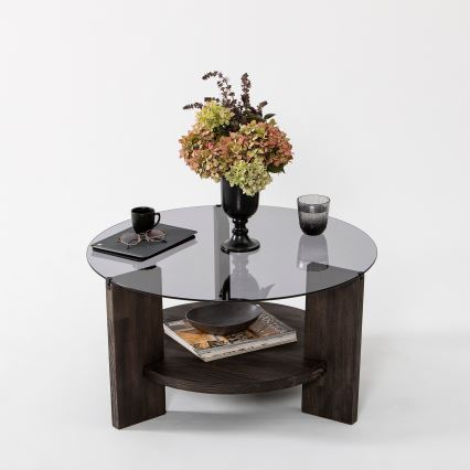 Mesa de centro MONDO 40x75 cm pinho/preto