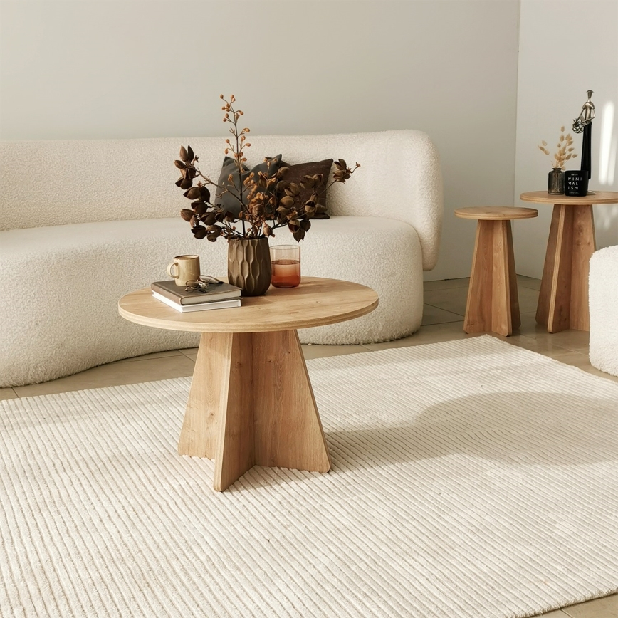 Mesa de centro MUSHROOM 40x60 cm carvalho safira
