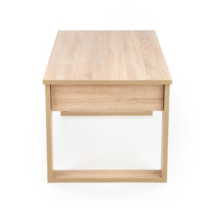 Mesa de apoio com gavetas NEA 52x110 cm bege/carvalho sonoma