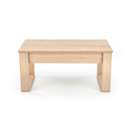 Mesa de apoio com gavetas NEA 52x110 cm bege/carvalho sonoma
