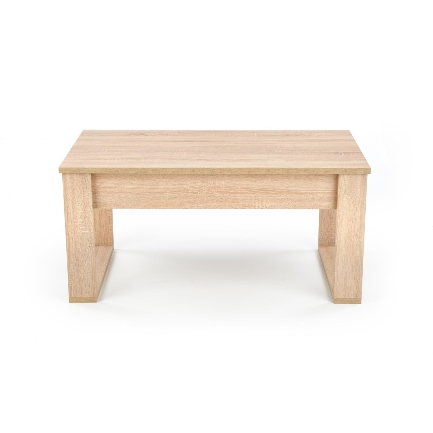 Mesa de apoio com gavetas NEA 52x110 cm bege/carvalho sonoma
