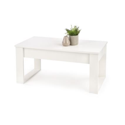 Mesa de apoio com gavetas NEA 52x110 cm branco