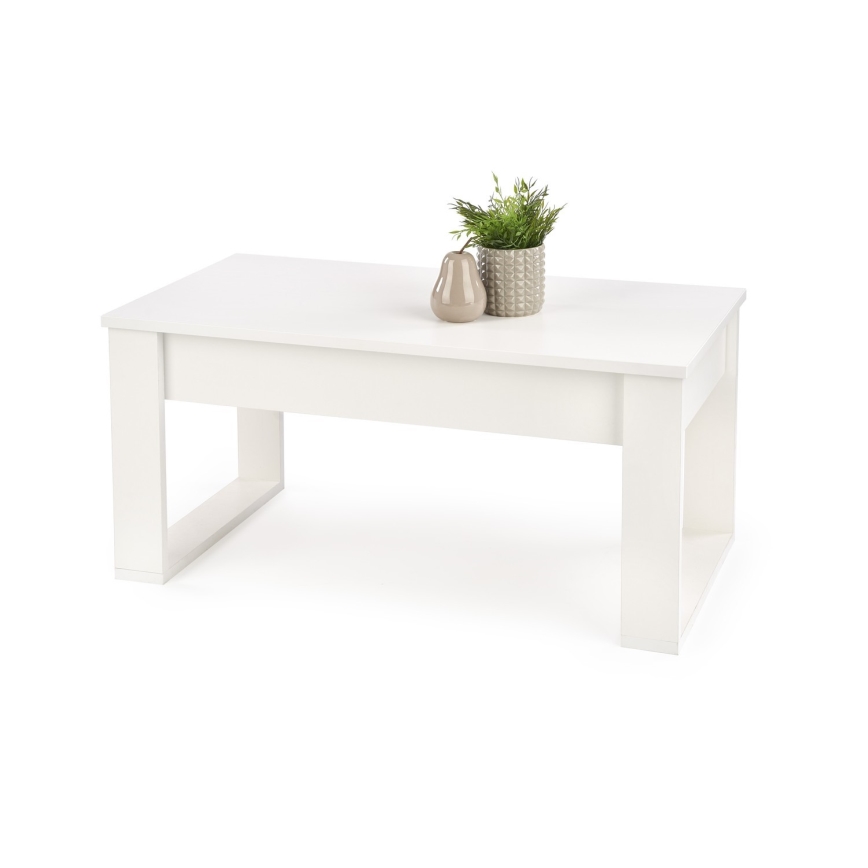 Mesa de apoio com gavetas NEA 52x110 cm branco