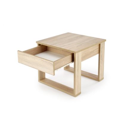Mesa de apoio com gaveta NEA 52x60 cm carvalho sonoma