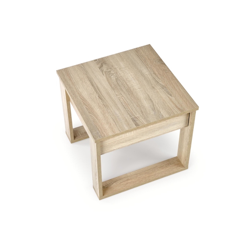 Mesa de apoio com gaveta NEA 52x60 cm carvalho sonoma
