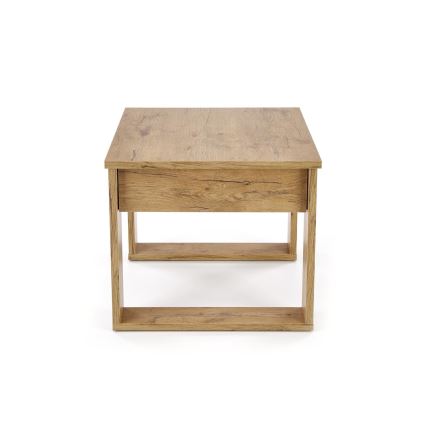 Mesa de apoio com gaveta NEA 52x60 cm carvalho wotan