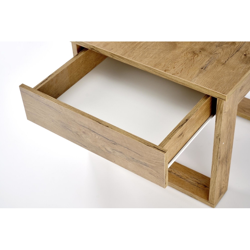Mesa de apoio com gaveta NEA 52x60 cm carvalho wotan