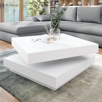 Mesa de centro NENANI 34x70 cm branco