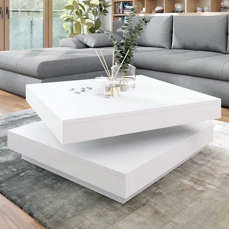 Mesa de centro NENANI 34x70 cm branco